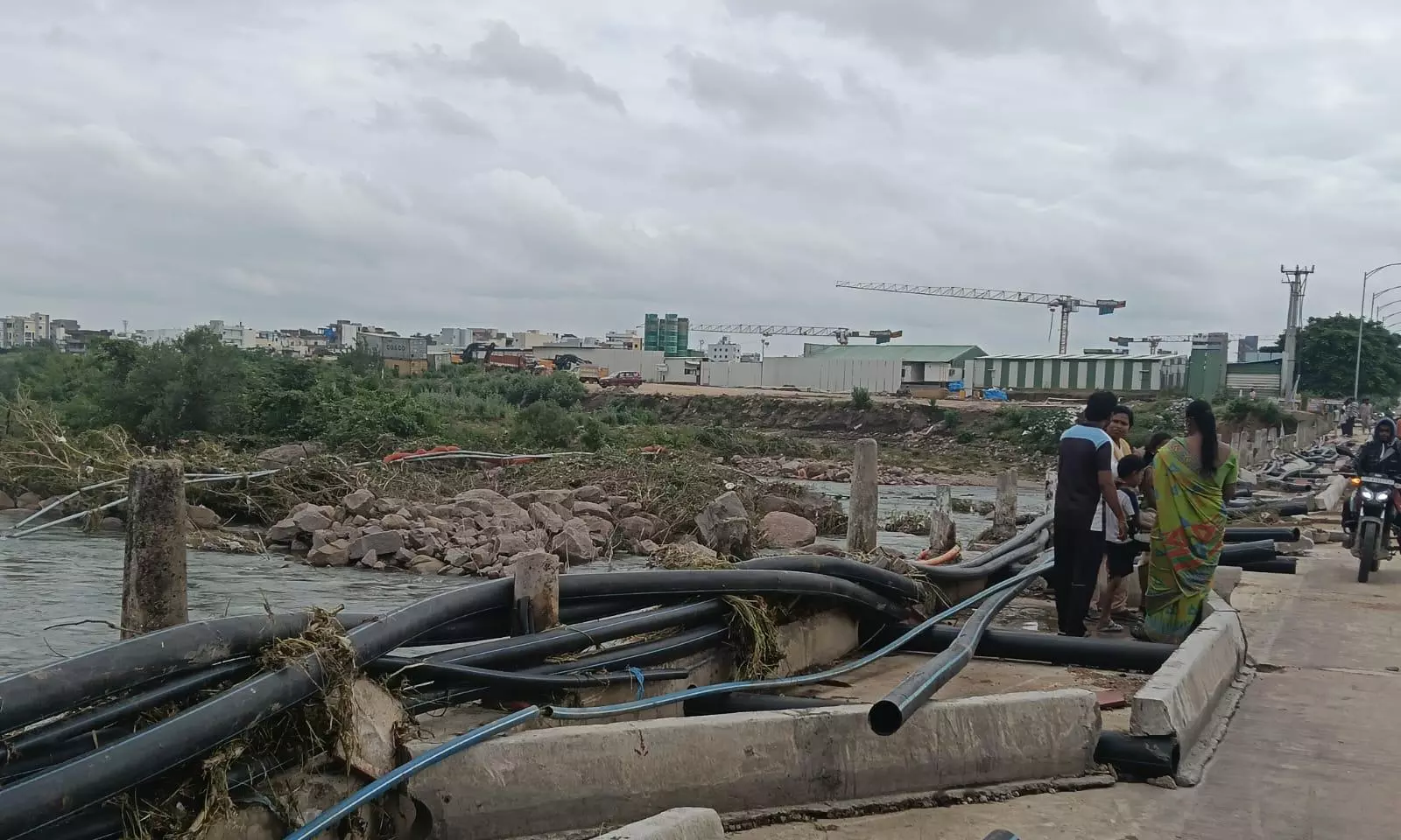 Flooded ORR Service Road Turns Functional Again