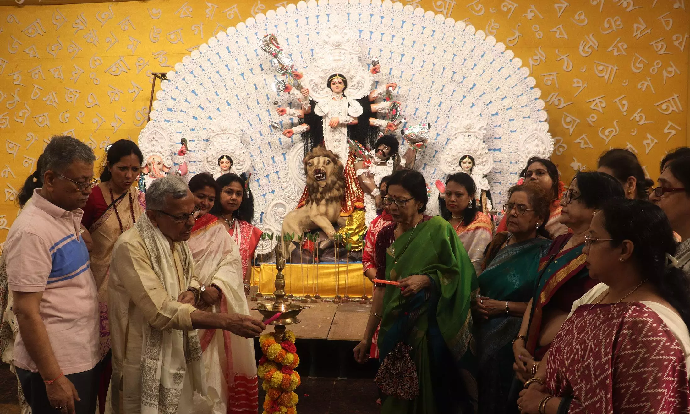 Bengalis Celebrate Shoshit Puja in Hyderabad Bengalis Celebrate Shoshit Puja in Hyderabad