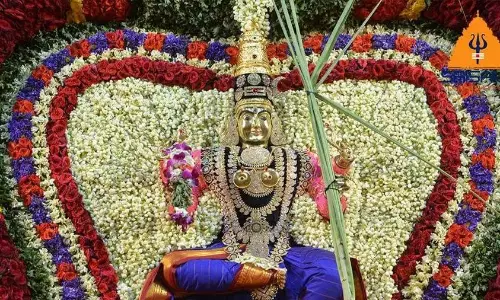 Goddess Bhramaramba Adorned As Kalaratri During Dasara