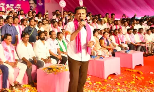 KTR Slams Revanth Reddy Over Almatti Dam Issue, Urges Voters To Reject Congress-BJP alliance