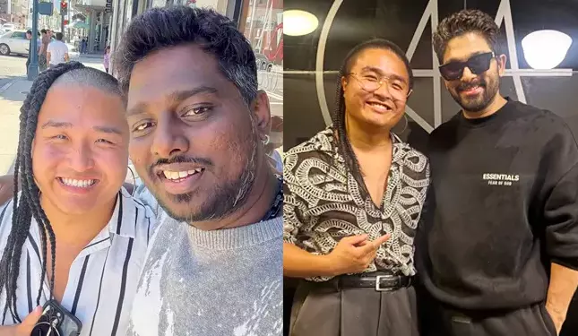 Japanese Choreographer’s Pics With Allu Arjun, Atlee viral