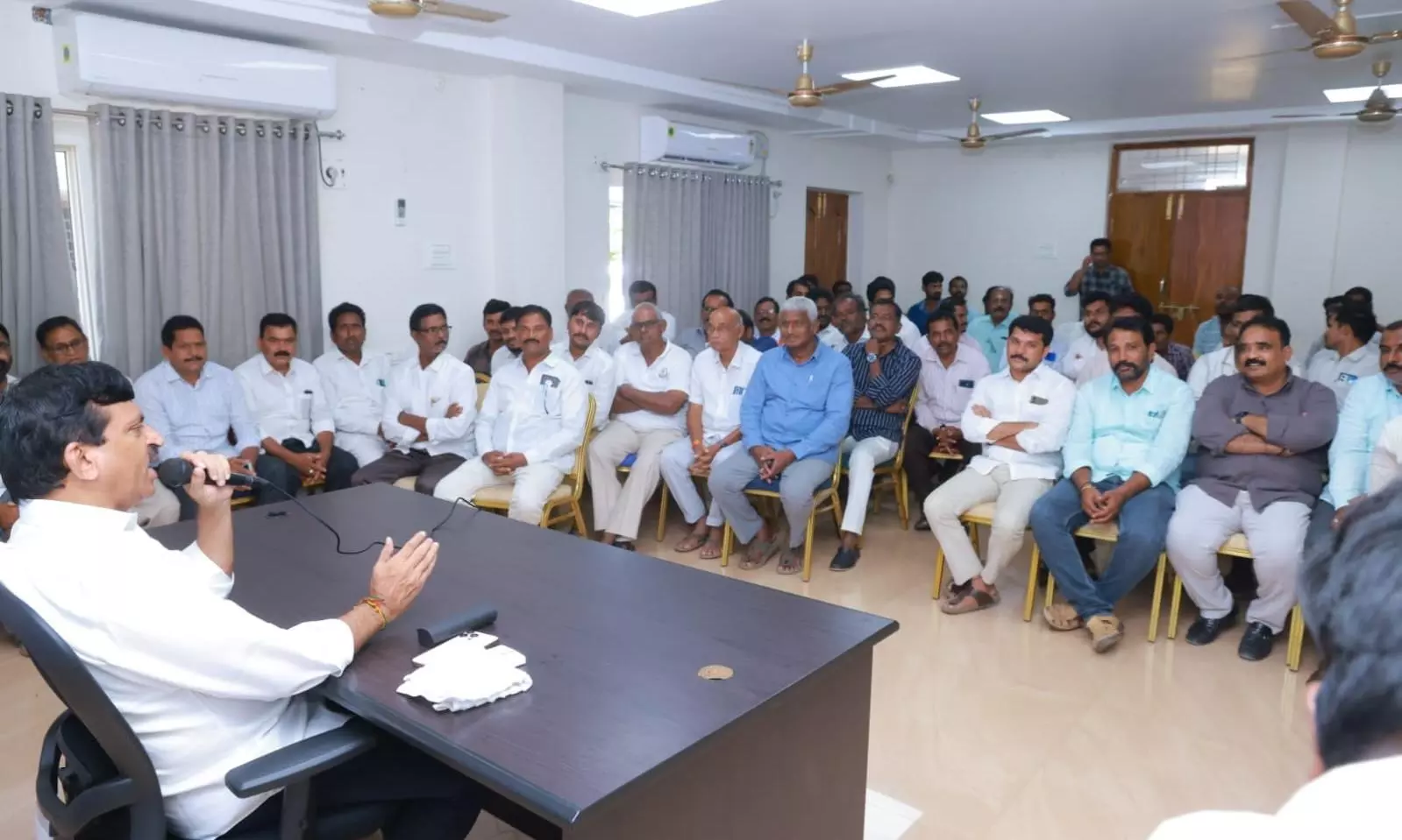 Ponguleti Urges Congress. Leaders to Unite for Local Body Polls