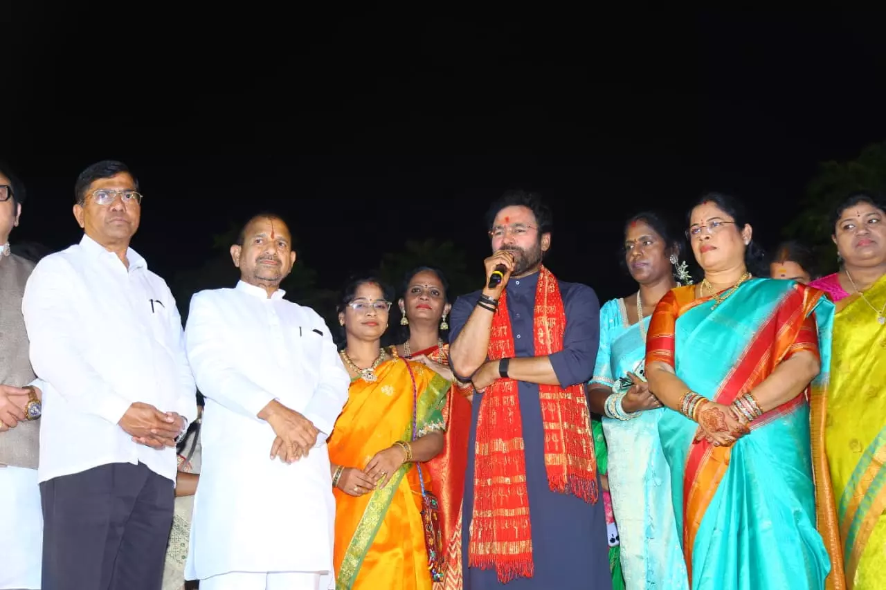 Kishan Hails Bathukamma, Women’s Spirit