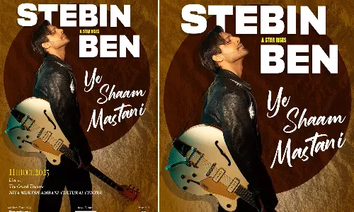 Rockstar Stebin Ben to debut at  Nita Mukesh Ambani Cultural Centre