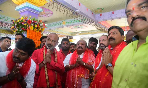 BJP Flag Will Fly in Gallis Now After Delhi: Bandi BJP Flag Will Fly in Gallis Now After Delhi: Bandi