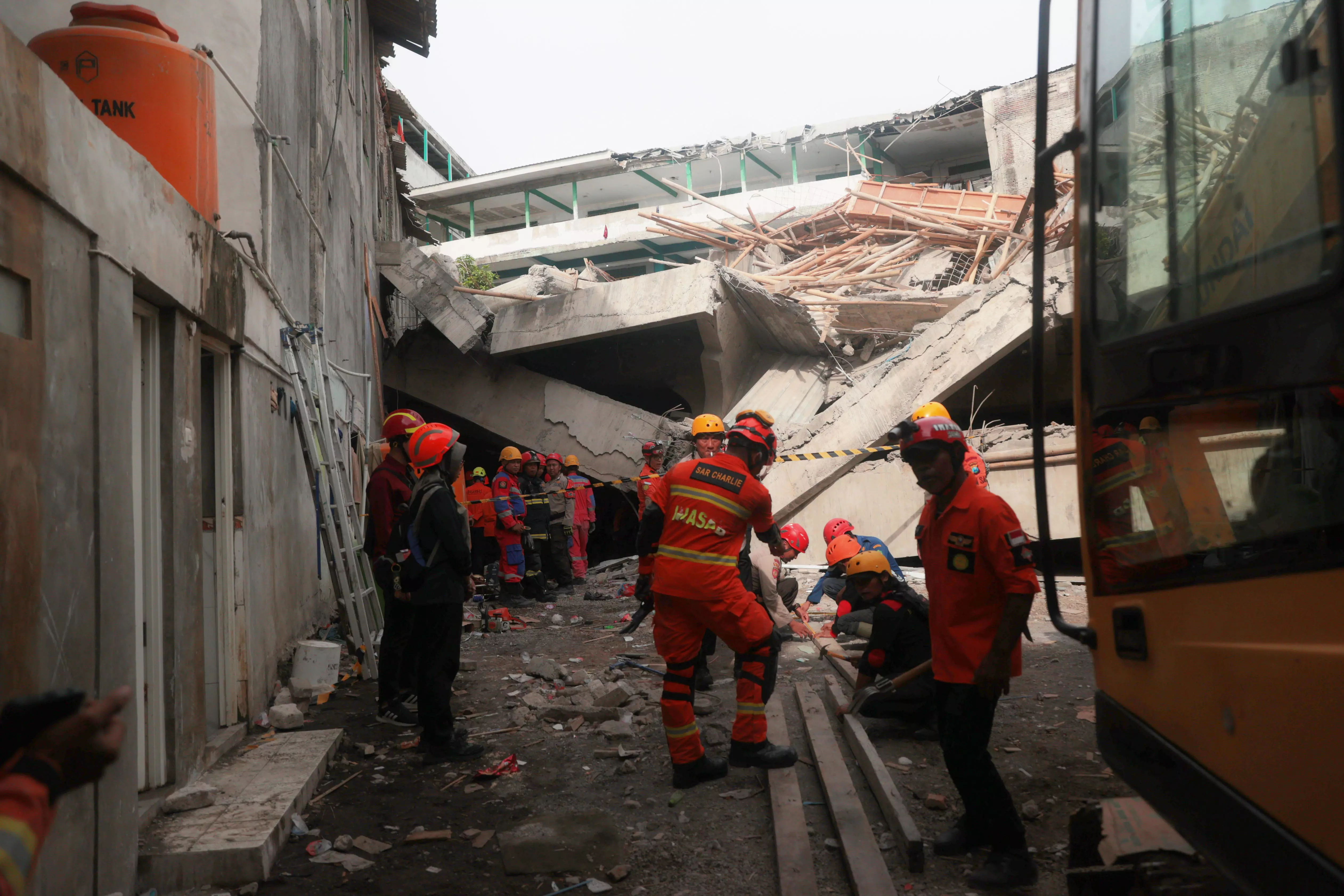 Indonesia School Collapse: 1 Dead, Dozens Hurt, 65 Students Trapped