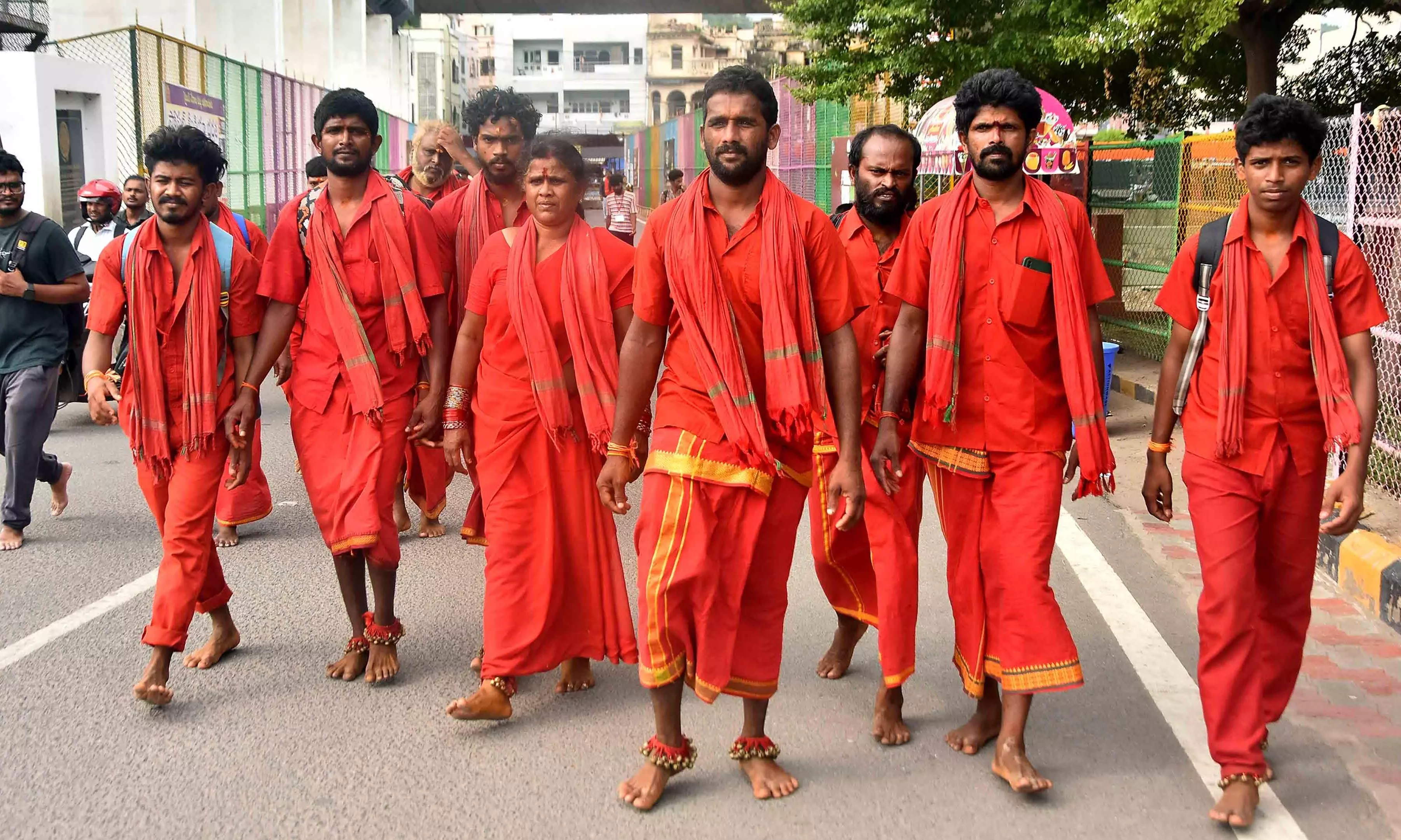 Special Queue Lines for Bhavani Devotees at Durga Temple