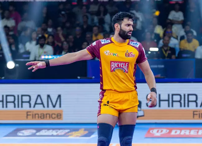 Joy to Watch Vijay Malik Leading Telugu Titans This Season: Rishank Devadiga