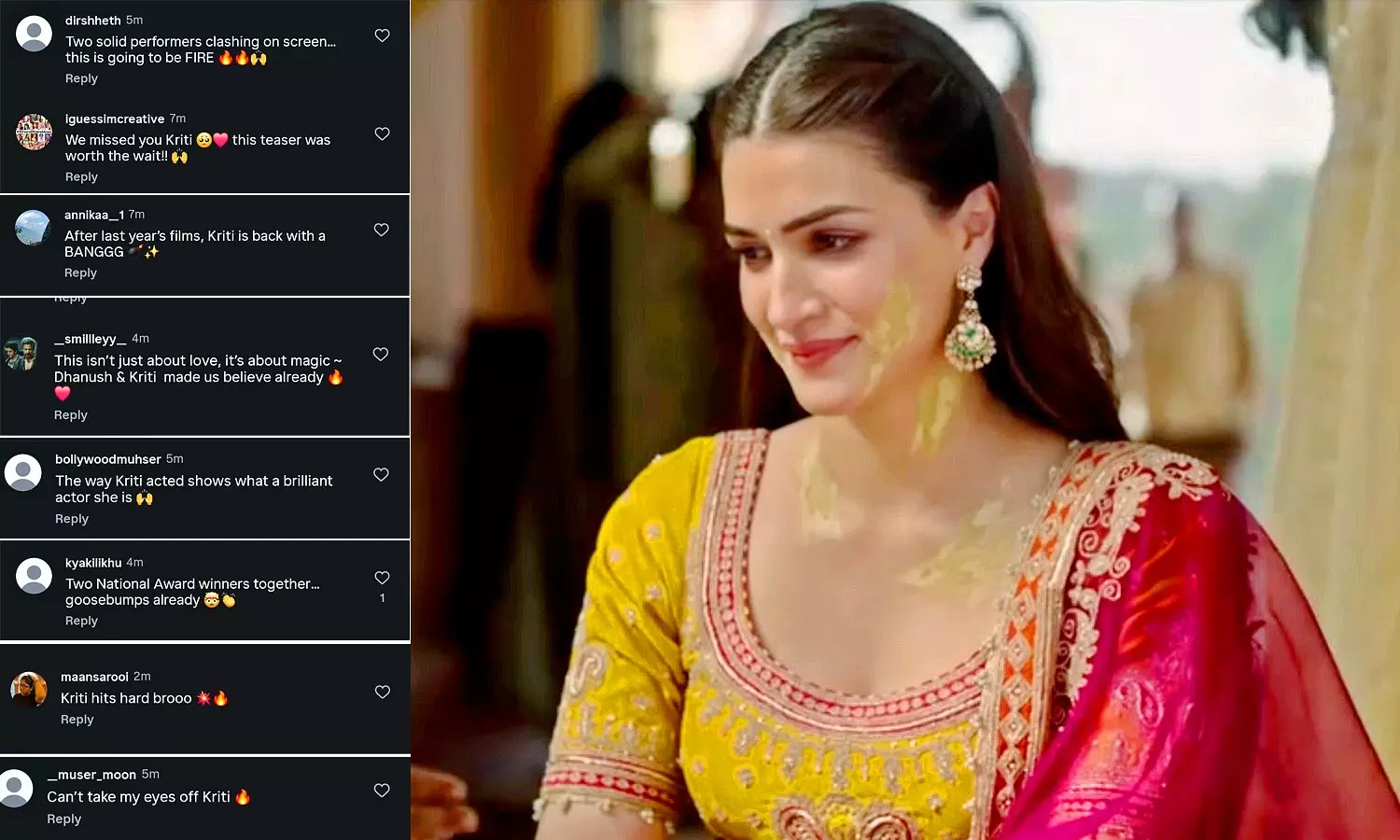 Fans Go Wild Over Kriti Sanon in ‘Tere Ishk Mein’ Teaser Fans Go Wild Over Kriti Sanon in ‘Tere Ishk Mein’ Teaser