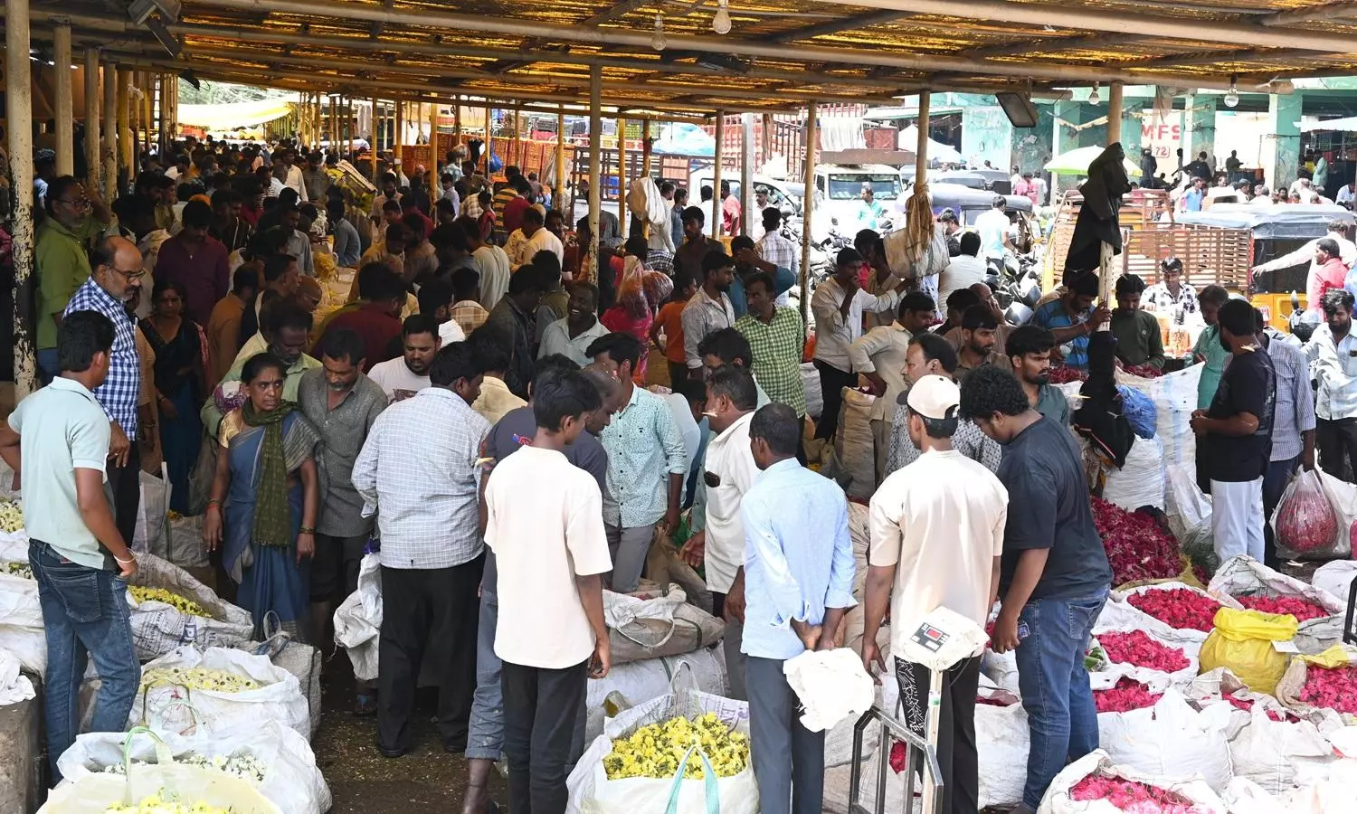 Flower Prices Shoot Up in Telangana for Dasara