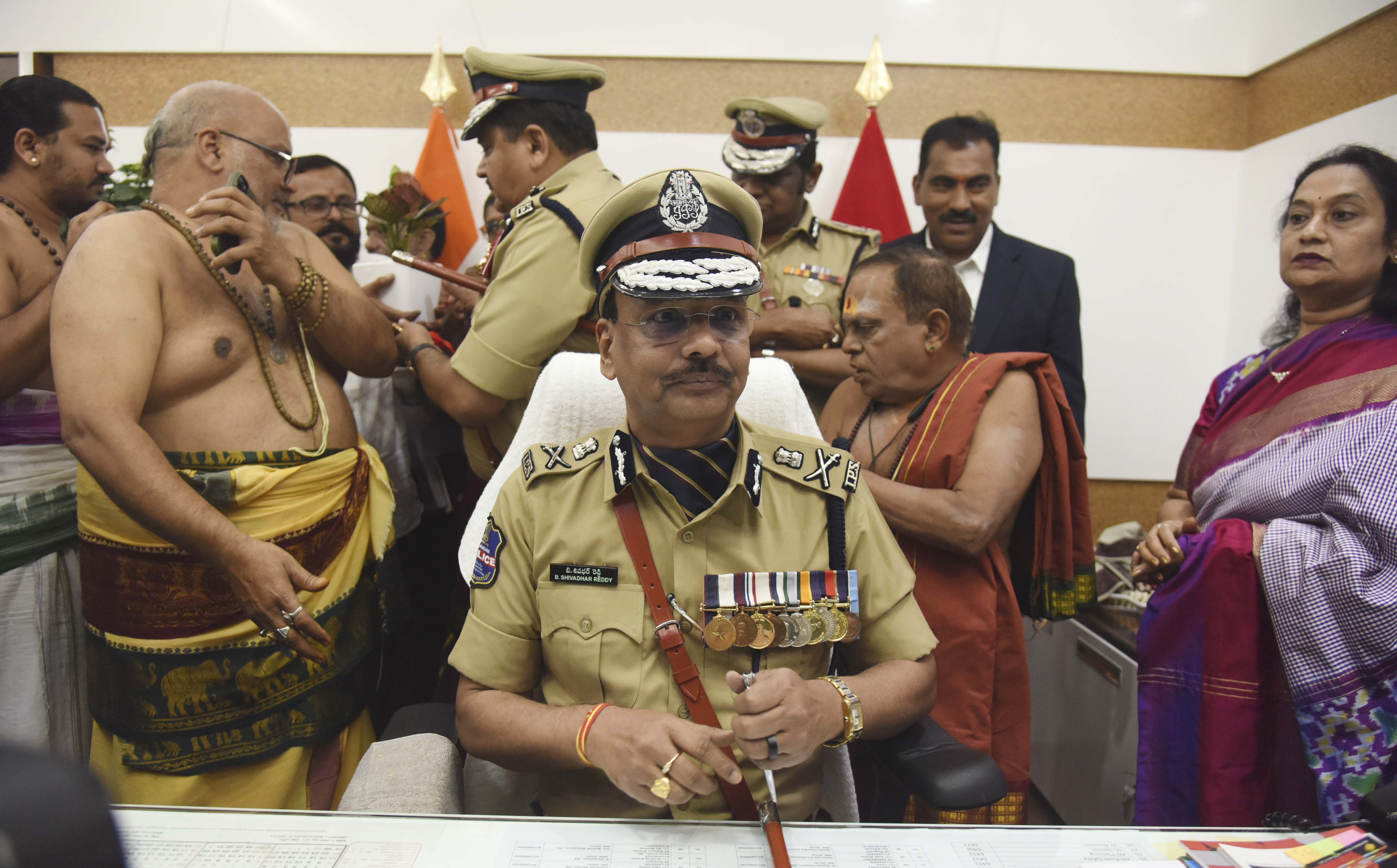 Ssr Reddy Shivadhar Reddy Takes Charge As TG DGP