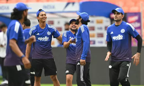 Gill, Bumrah & Co Train Hard Ahead of First Test vs West Indies Gill, Bumrah & Co Train Hard Ahead of First Test vs West Indies