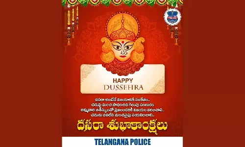 Vijaya Dasami Celebrated with Devotion, Traditional Fervour Across Telangana Vijaya Dasami Celebrated with Devotion, Traditional Fervour Across Telangana