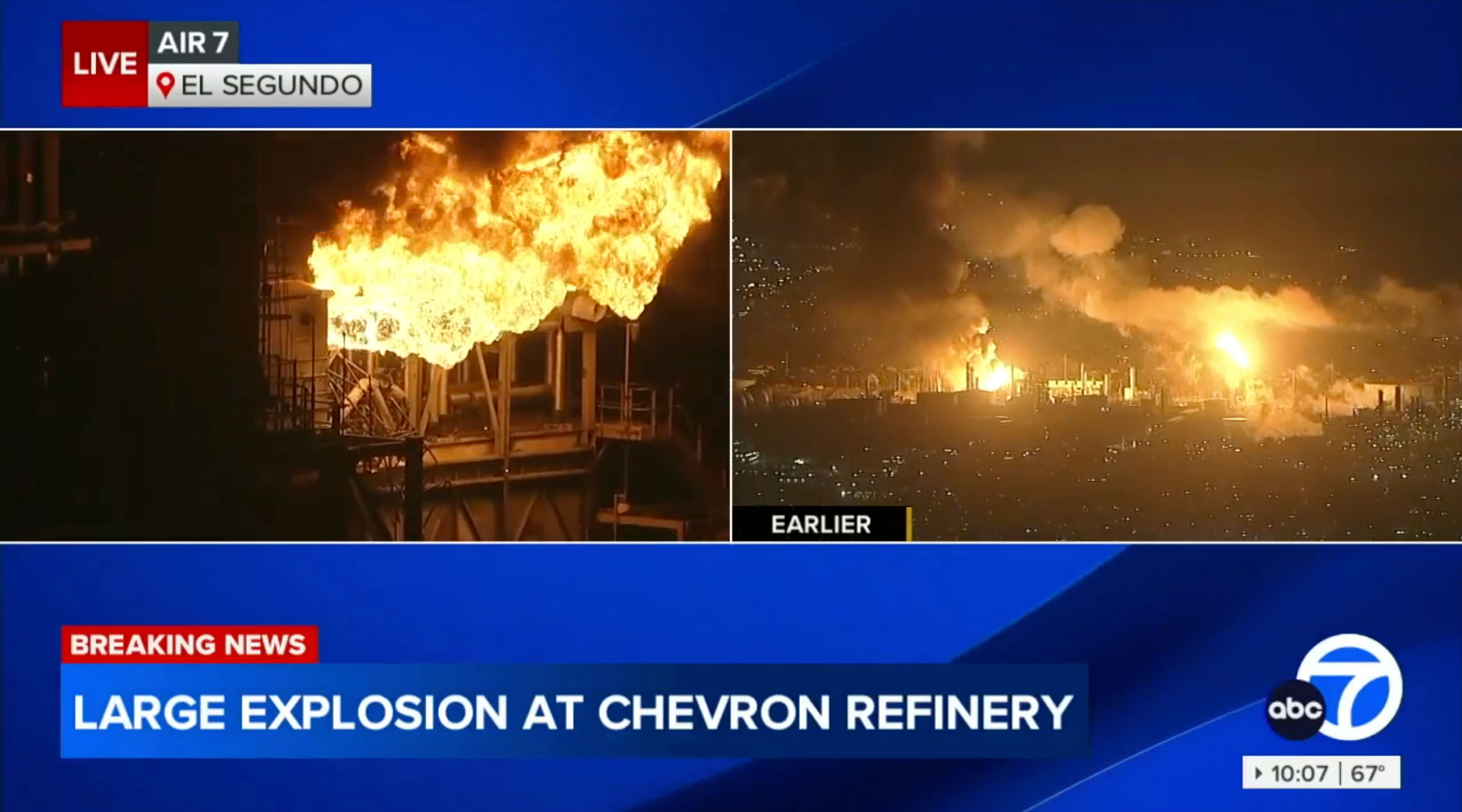 Fire at Chevron Refinery in California Shuts Units, Disrupts Supply