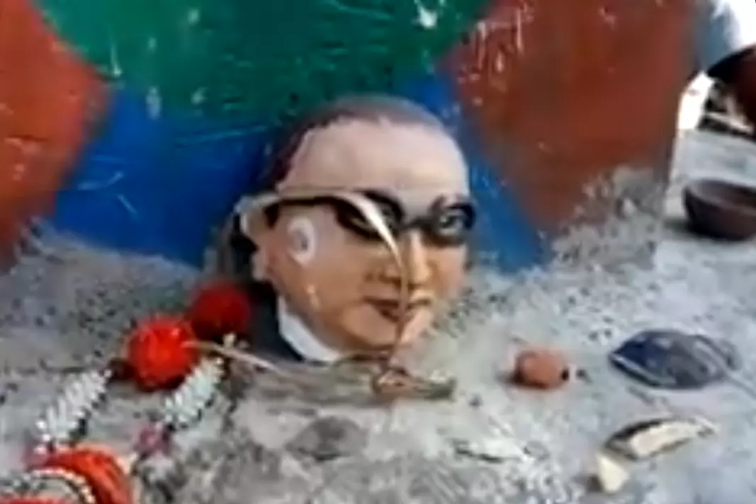 Ambedkar Statue Desecrated In Chittoor District, Protests Erupt