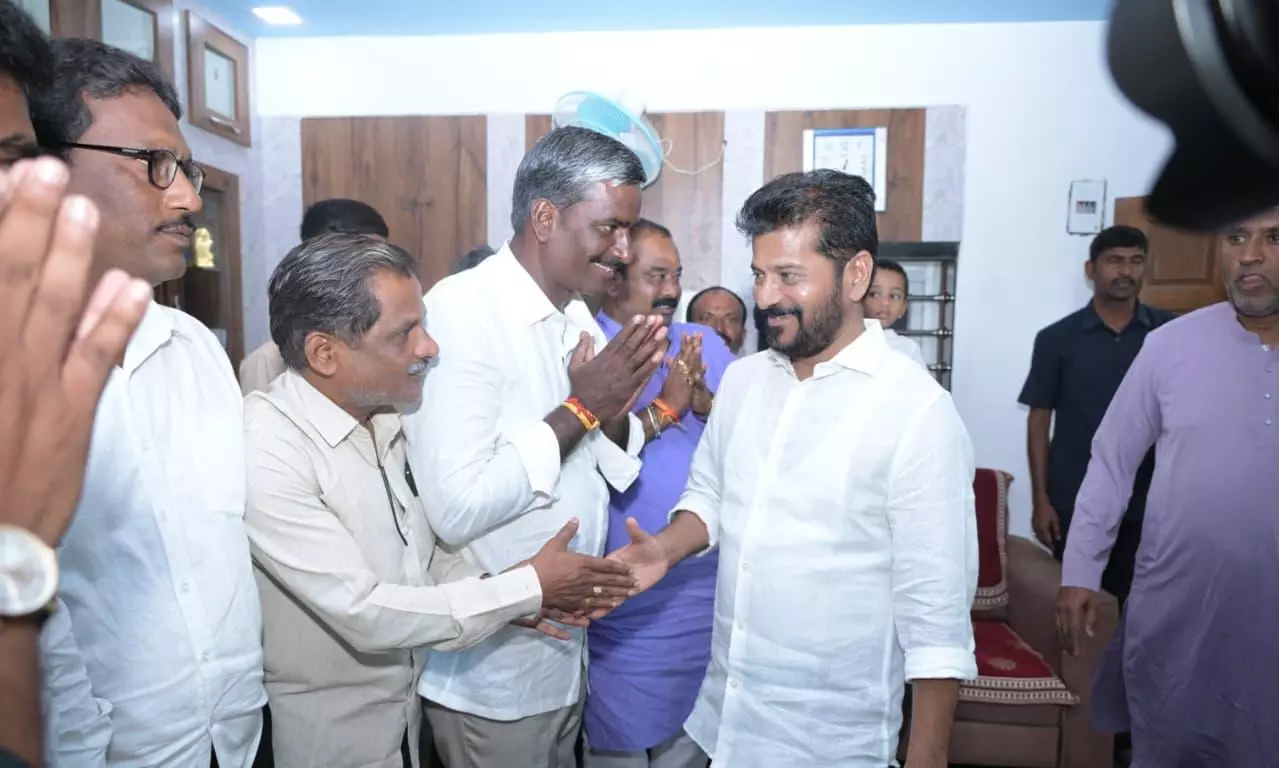 Revanth Celebrates Dasara With His Native Villagers Revanth Celebrates Dasara With His Native Villagers