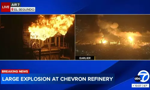 Massive Fire Breaks Out at Chevron Refinery Near Los Angeles