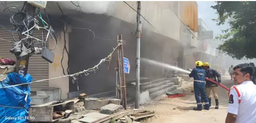 Fire Destroys Shops in Secunderabad, No Injuries Reported