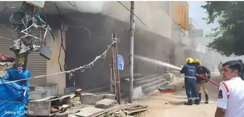 Six Shops Gutted in Fire at Secunderabad’s Lothukunta