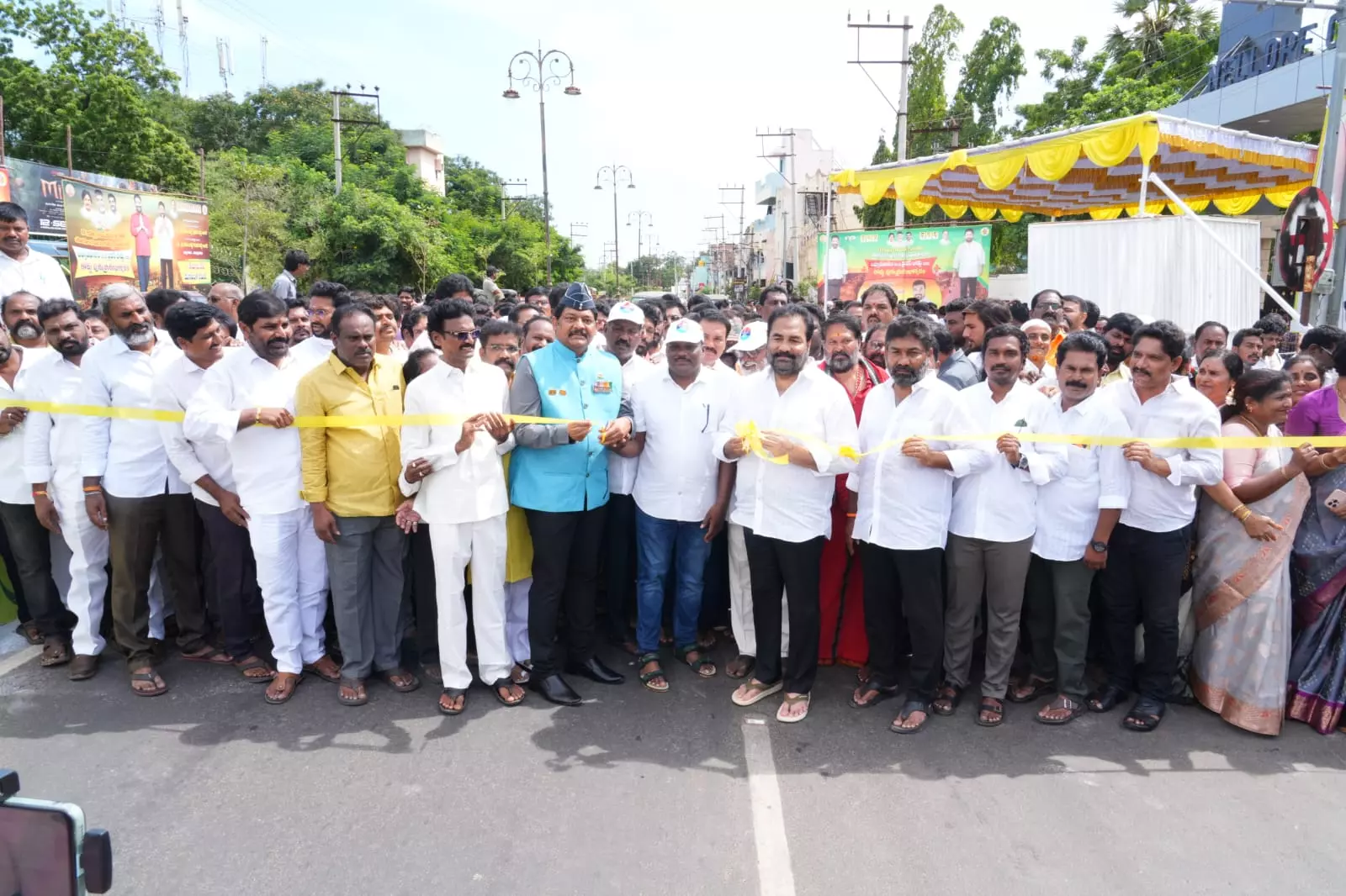 Kargil War Veteran Inaugurates Podalakur Road in Nellore