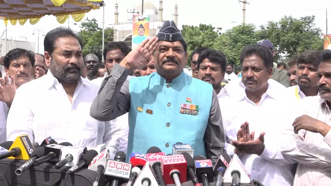 Kargil War Veteran Wing Commander Inaugurates Podalakur Road