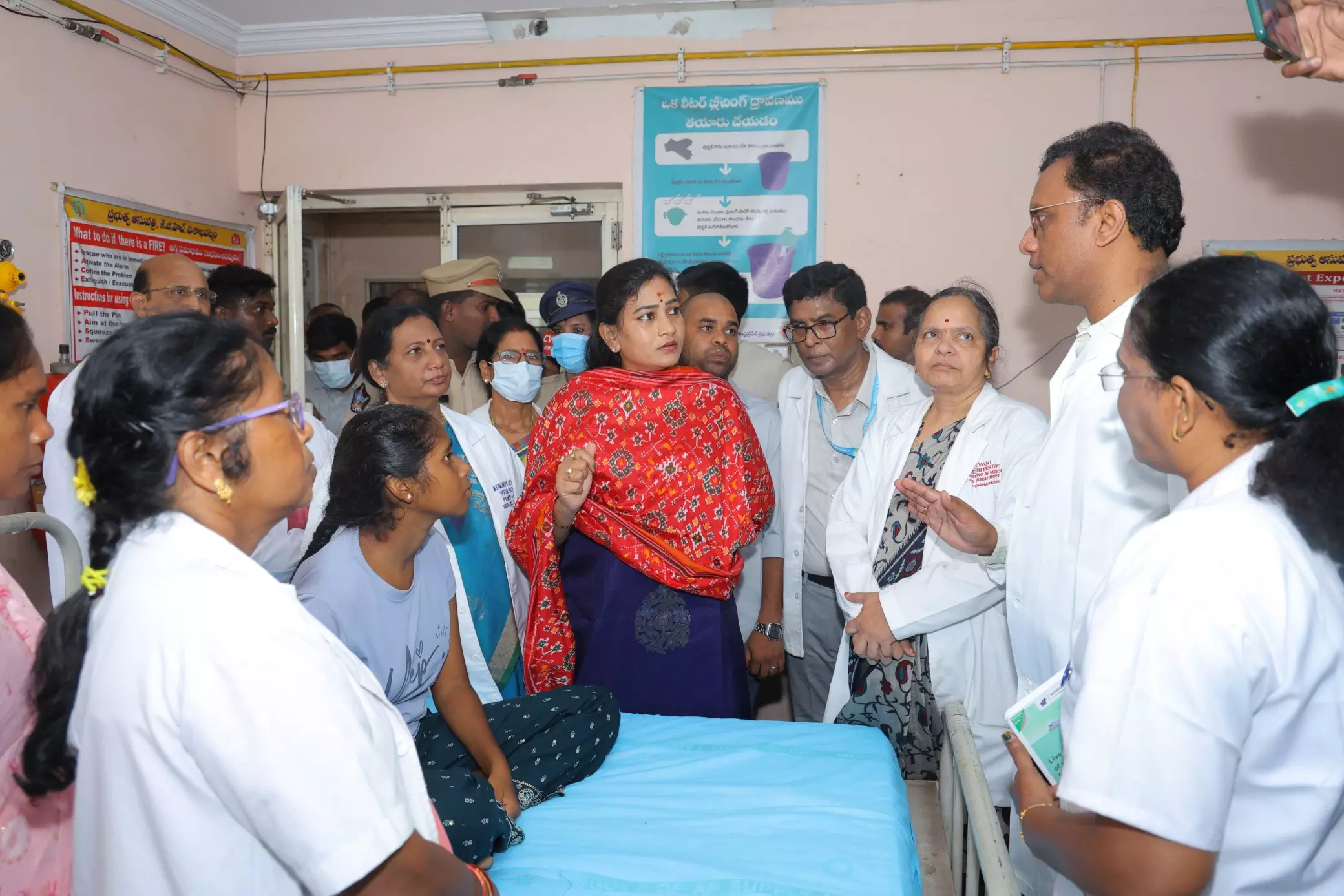 Home Minister Visits Tribal Students At KGH