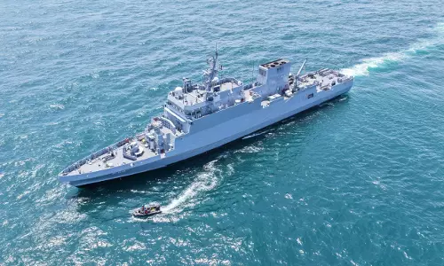 Navy Commissions Anti-Submarine Warfare Vessel Androth