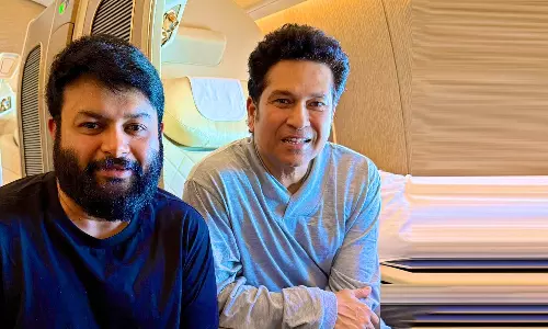 God of Cricket Sachin Praises Thaman