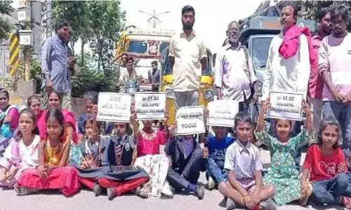 Parents, Children Protest As Schools Block Re-Entry of Students in Jagtial
