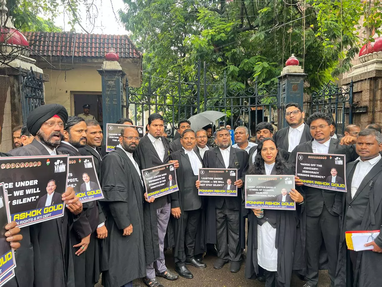 Lawyers Protest Attack on CJI Gavai