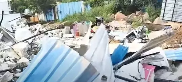 Revenue Officials Demolish Illegal Constructions in Manikonda