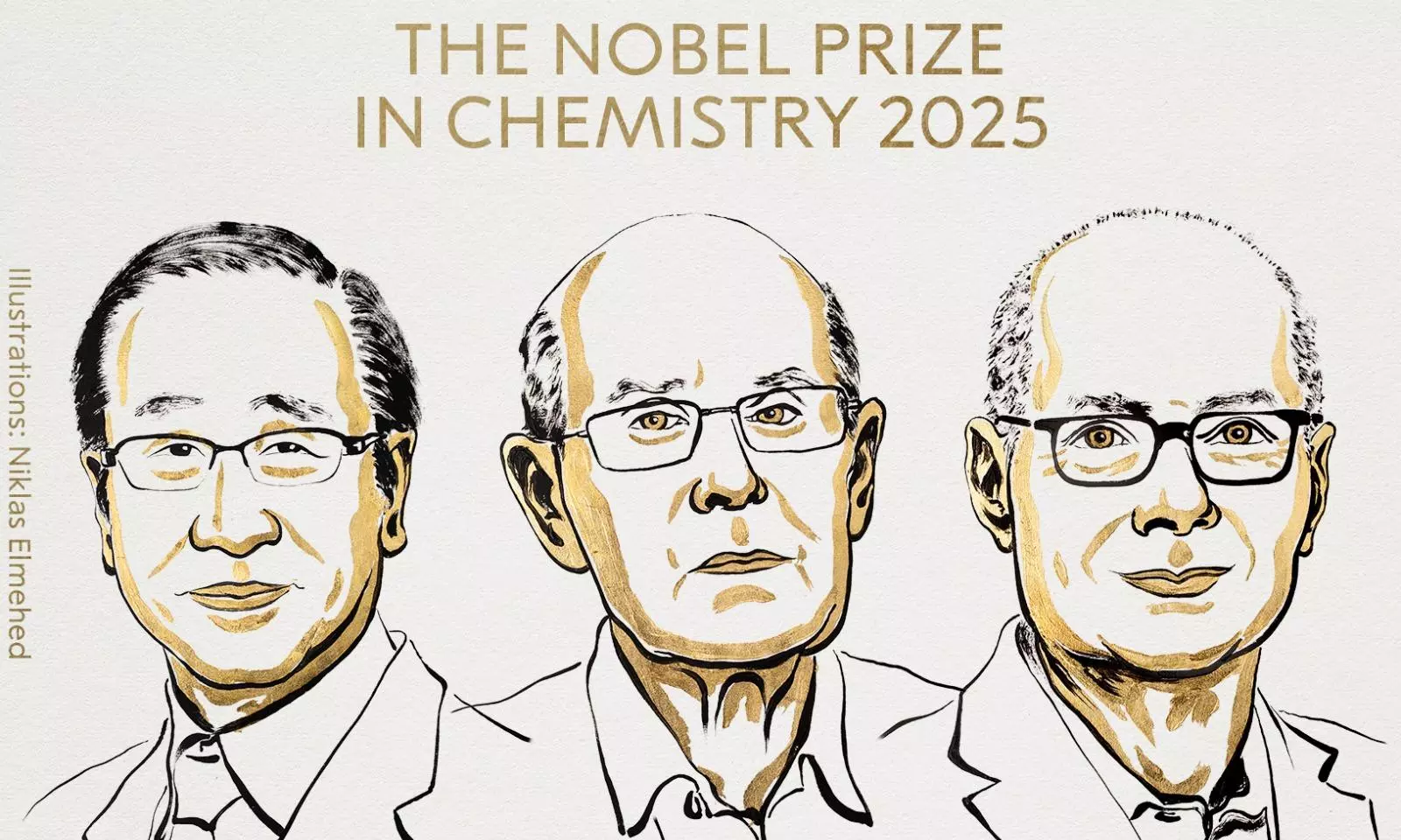 Susumu Kitagawa, Richard Robson & Omar M. Yaghi Win 2025 Nobel Prize in Chemistry