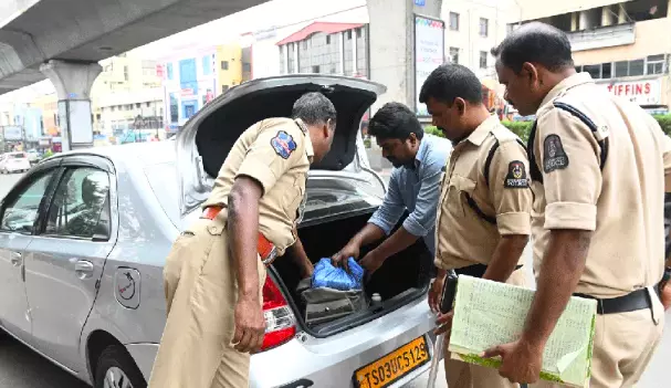 Rs 4.6 Lakh, Liquor Seized in Jubilee Hills Bypoll Checks
