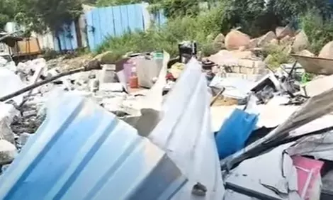 Revenue Officials Demolish Illegal Constructions in Manikonda