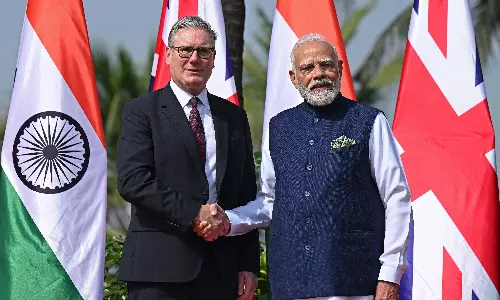 PM Modi Meets UK PM Starmer in Mumbai