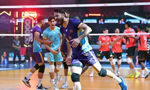 PVL 2025: Delhi Toofans Beat Hosts Hyderabad Black Hawks in Straight Sets