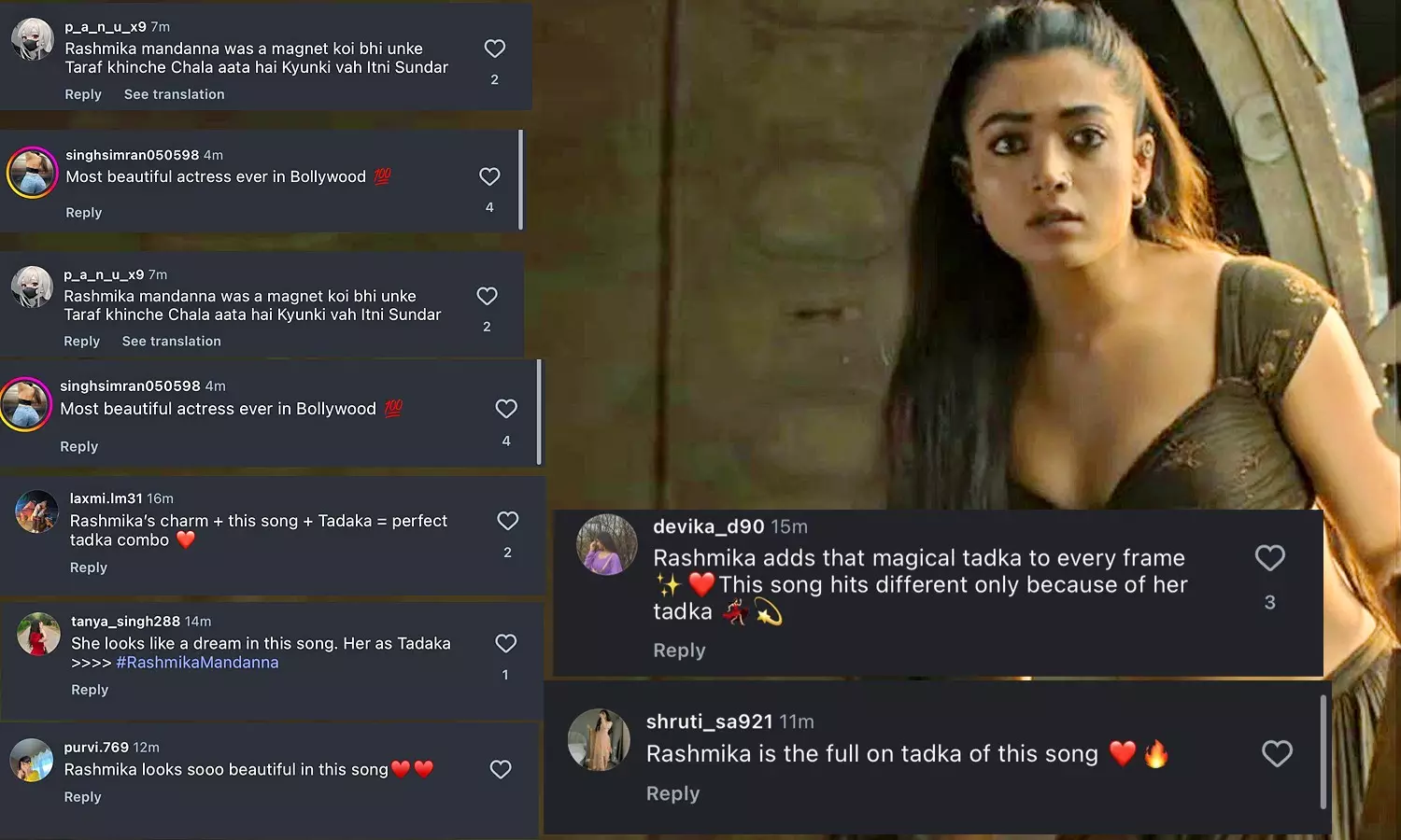 Netizens Swoon Over Rashmika Mandanna’s Dreamy Look in Rahein Na Rahein Hum Song from Thamma Netizens Swoon Over Rashmika Mandanna’s Dreamy Look in Rahein Na Rahein Hum Song from Thamma