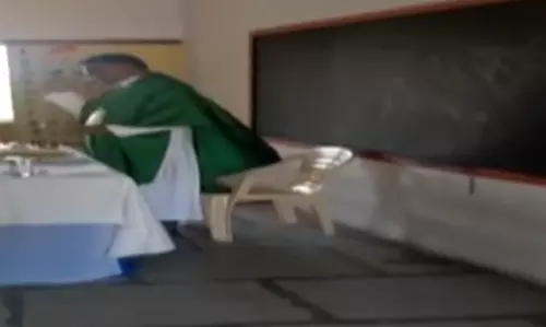 Row Over Priest Teaching Religion At Christian School
