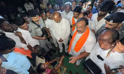 Bandi Consoles Kin of BJP Leader Who Died by Suicide