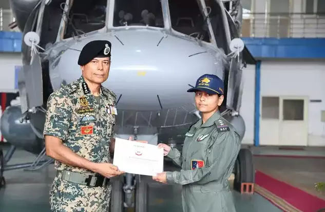Bhawna Chaudhary Becomes First Woman Flight Engineer in BSF Air Wing