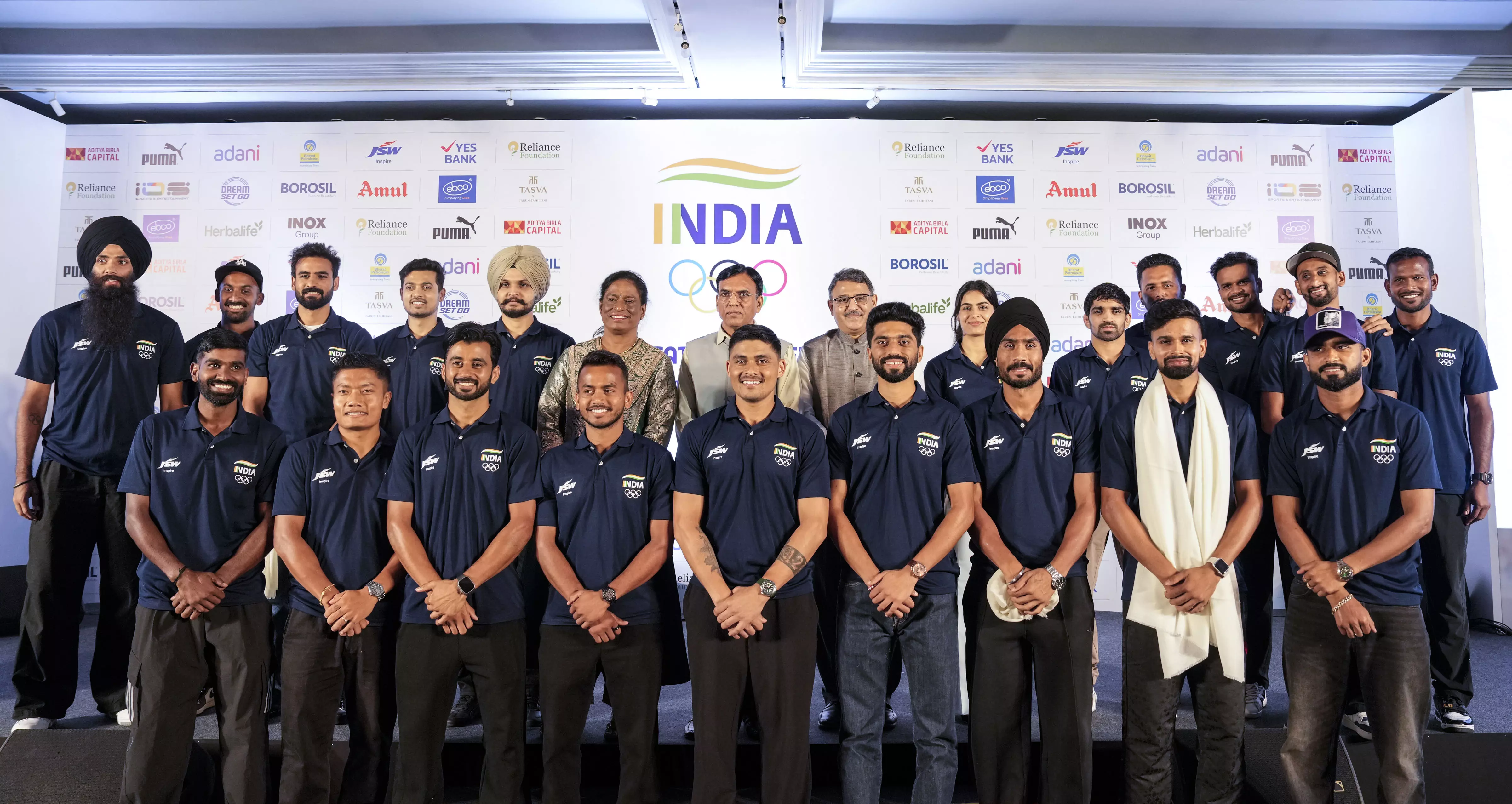 Indias Paris Olympic Medallists Felicitated by IOA