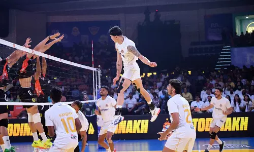 PVL 2025: Ahmedabad Defenders Register Sensational Comeback Win Over Hyderabad Black Hawks