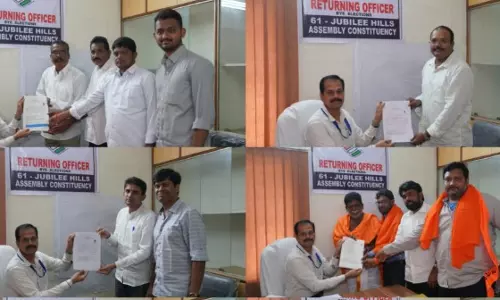 11 Nominations Filed on Day 1 for Jubilee Hills Assembly Bypoll 11 Nominations Filed on Day 1 for Jubilee Hills Assembly Bypoll
