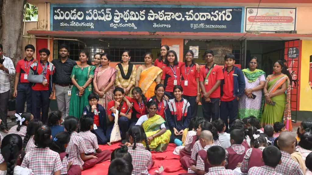 Meru Students Spread Diwali Joy with ZPHS Children Through Celebration and Sharing