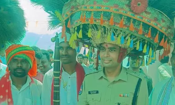 Adilabad SP Joins Dandari festival, Urges Adivasis to Blend Tradition With Progress Adilabad SP Joins Dandari festival, Urges Adivasis to Blend Tradition With Progress