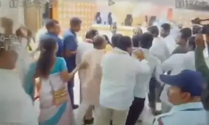 BJP and BC Leaders Clash Over Photos at BJP Office