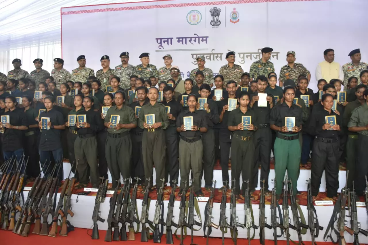 210 Naxalites Surrender in Chhattisgarh