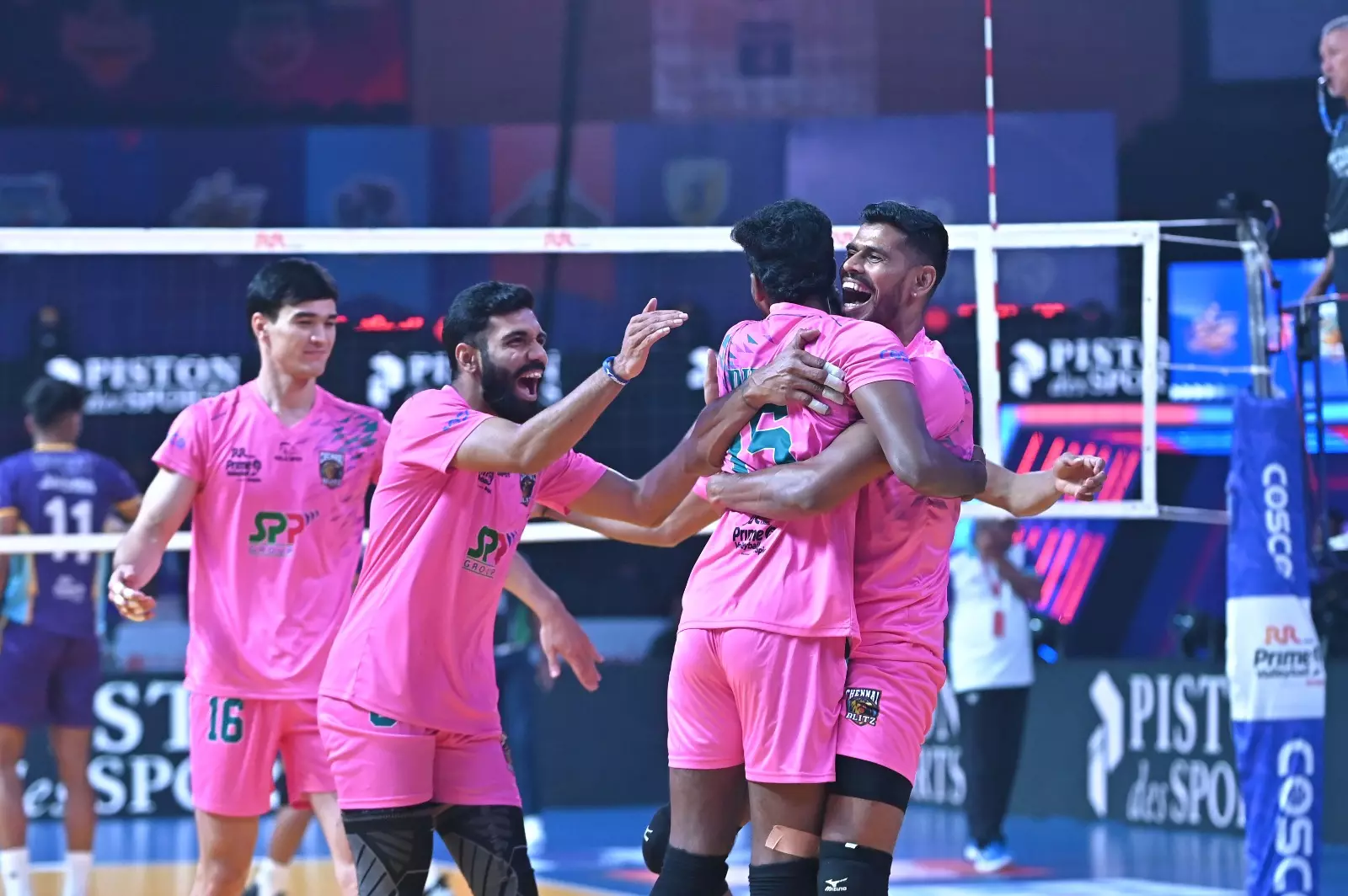 PVL 2025: Chennai Blitz Climb to Top Four in Points Table With 3-0 Win Over Delhi Toofans