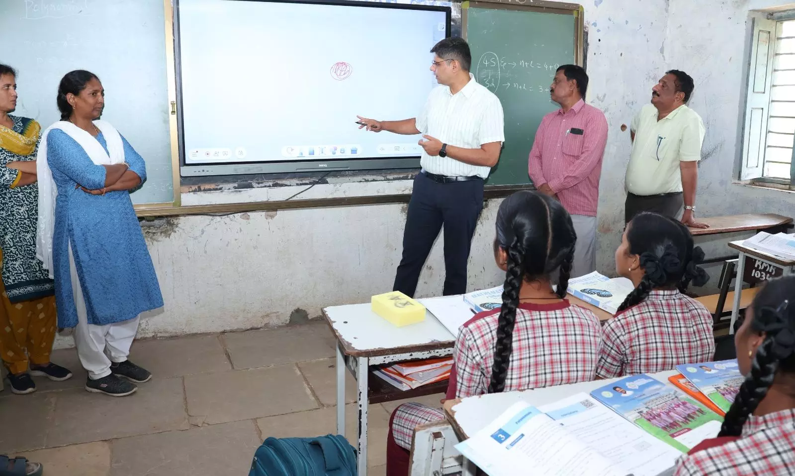 Kamareddy Collector Turns Teacher During Surprise School Visit Kamareddy Collector Turns Teacher During Surprise School Visit