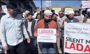 Tensions Persist in Ladakh: Security Clampdown Halts Silent March in Leh